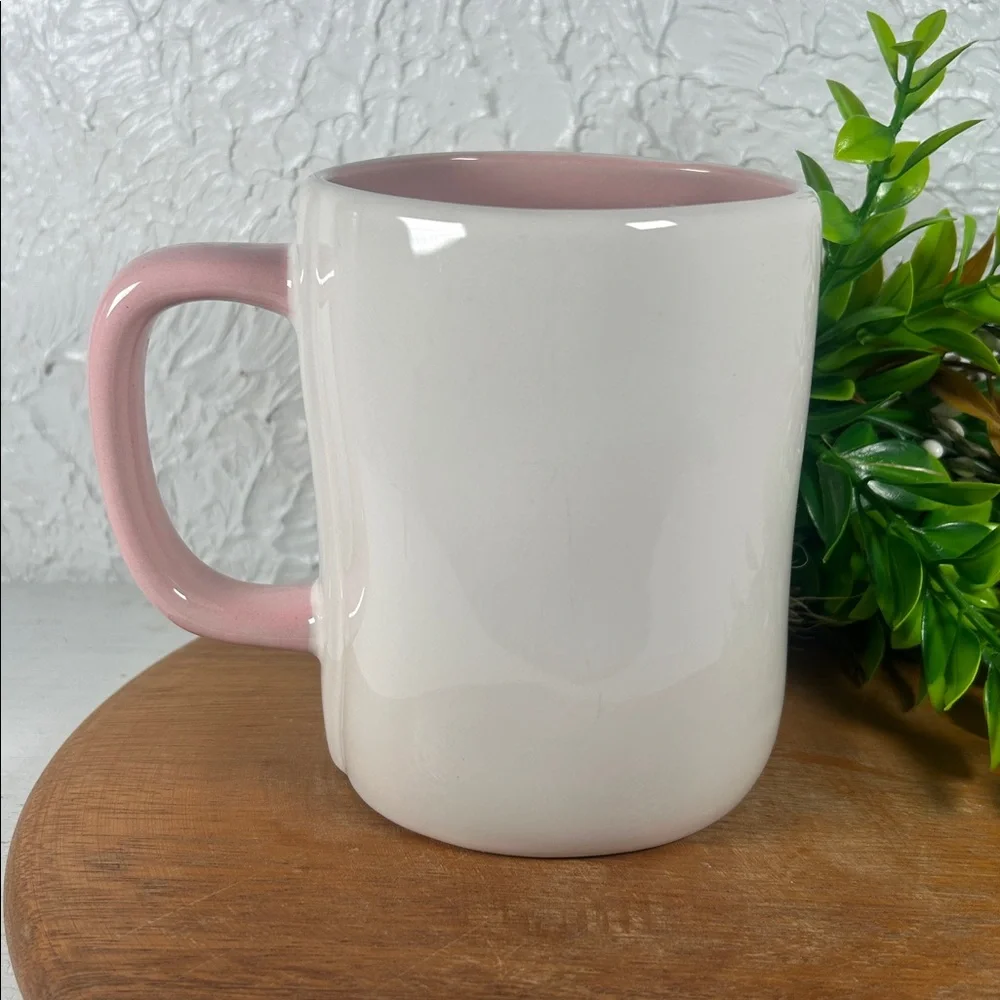 Rae Dunn “Love My Peeps' Mug White Pink 18 Oz Mug Easter Spring Coffee Drink Mug - Picture 4 of 11